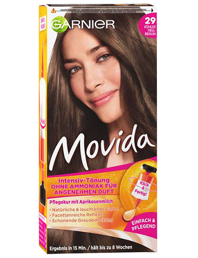 Garnier Movida 29 Kühles Hellbraun Produktverpackung Vorderseite